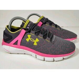 Under Armour Speedform Fortis Running Shoes Women's 9.5 Gray Pink 1258728-040